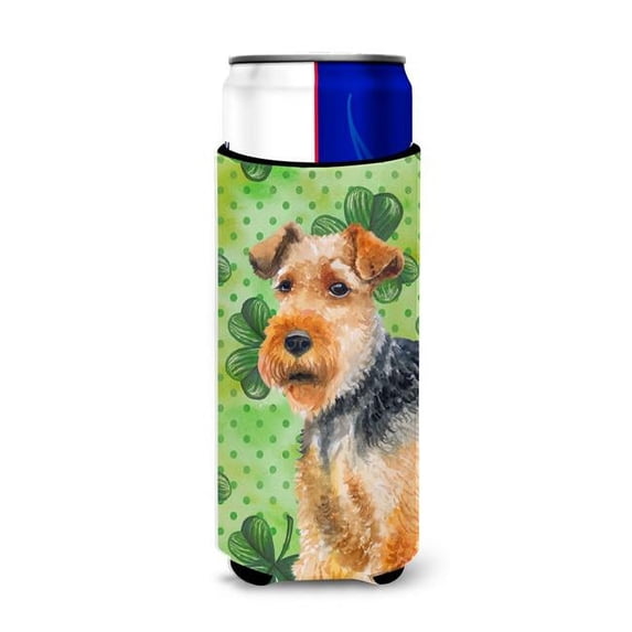 Welsh Terrier St Patricks Michelob Ultra Hugger for Slim Cans