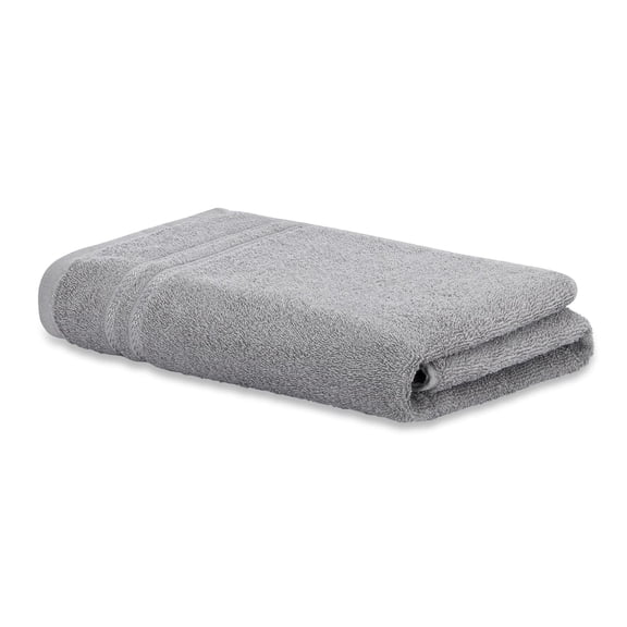 Welspun 100% Cotton Quik Dry Bath Towel 380 Gsm | High Absorbency Super Soft, Fast Drying Bath Towels | Large Size Bath Towel For Men & Women (Grey)