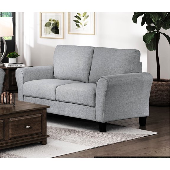 Welt Trim Front Profile Loveseat / Unique Seating in Modern Living