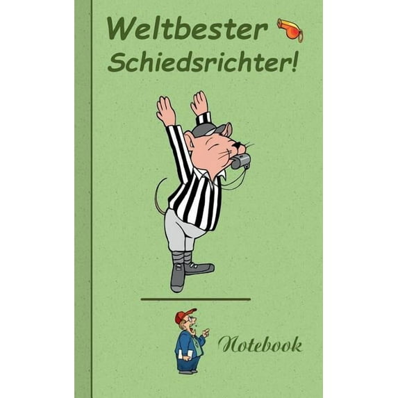 Weltbester Schiedsrichter: Motiv Notizbuch, Notebook, Einschreibbuch, Tagebuch, Kritzelbuch im praktischen Pocketformat, (Paperback)