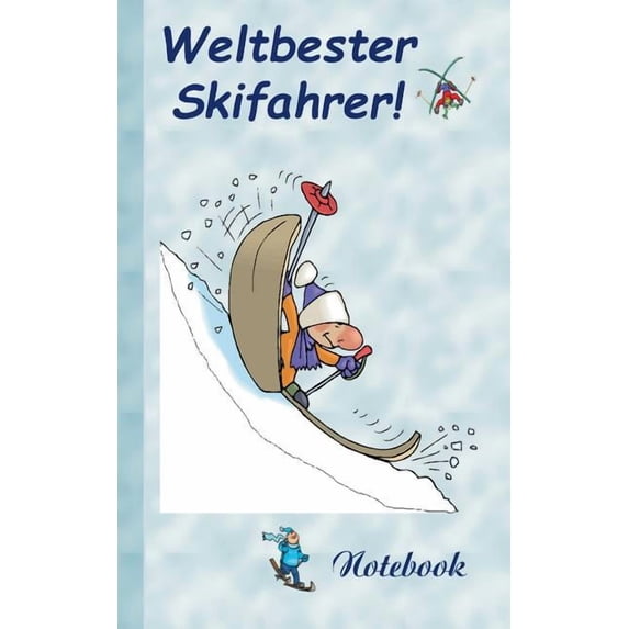 Weltbester Skifahrer: Motiv Notizbuch, Notebook, Einschreibbuch, Tagebuch, Kritzelbuch im praktischen Pocketformat, (Paperback)