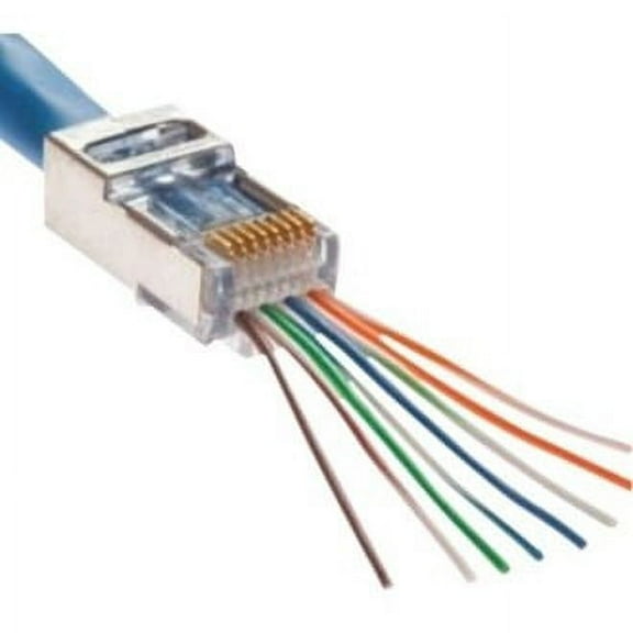 Weltron 202020J Rj-45 Shielded Cat5e Ez Style W/ Internal Ground 50 Pack