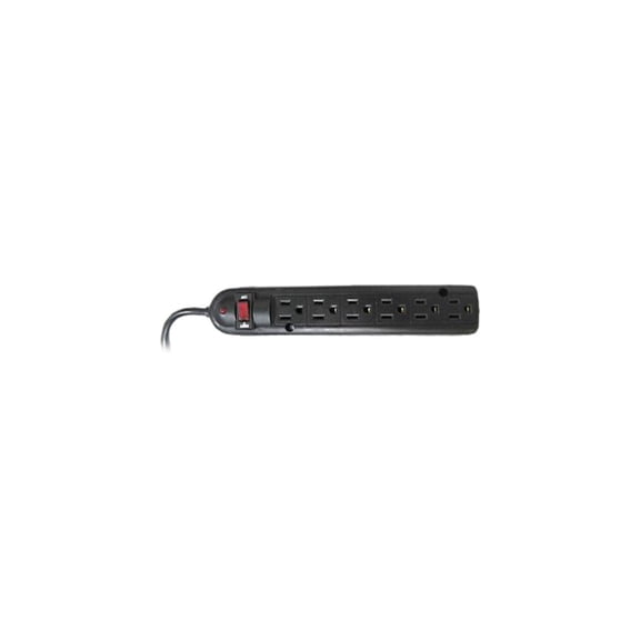 Weltron 6 Ooutlets Power Strip Plastic 750 Joules 20 Feet Cord
