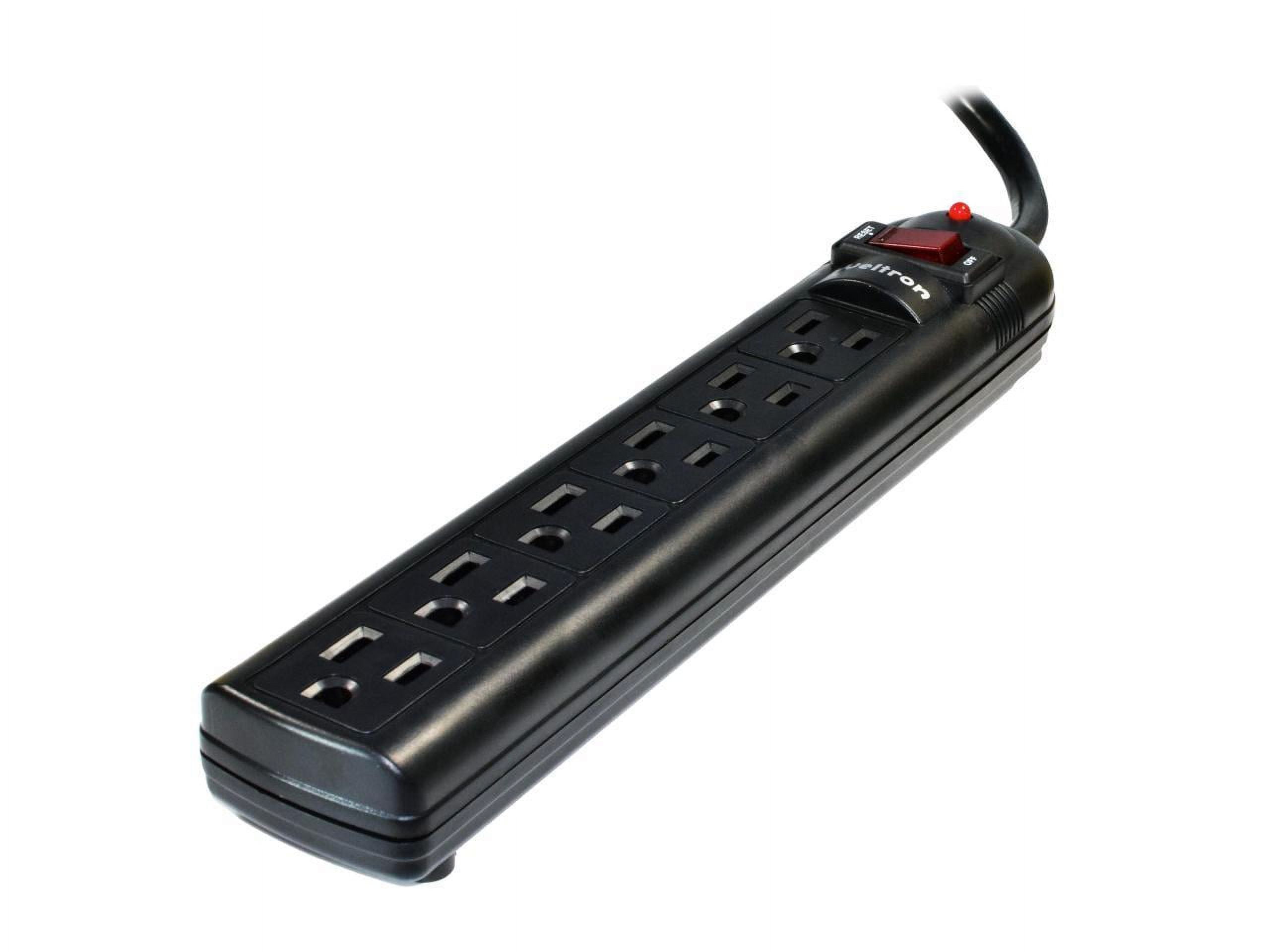 This 6 Outlet Plastic Power Strip Has 750 Joules, Emi/Rfi Filter And A 6Ft Power