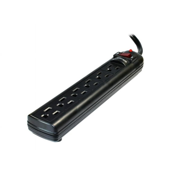 This 6 Outlet Plastic Power Strip Has 750 Joules, Emi/Rfi Filter And A 6Ft Power