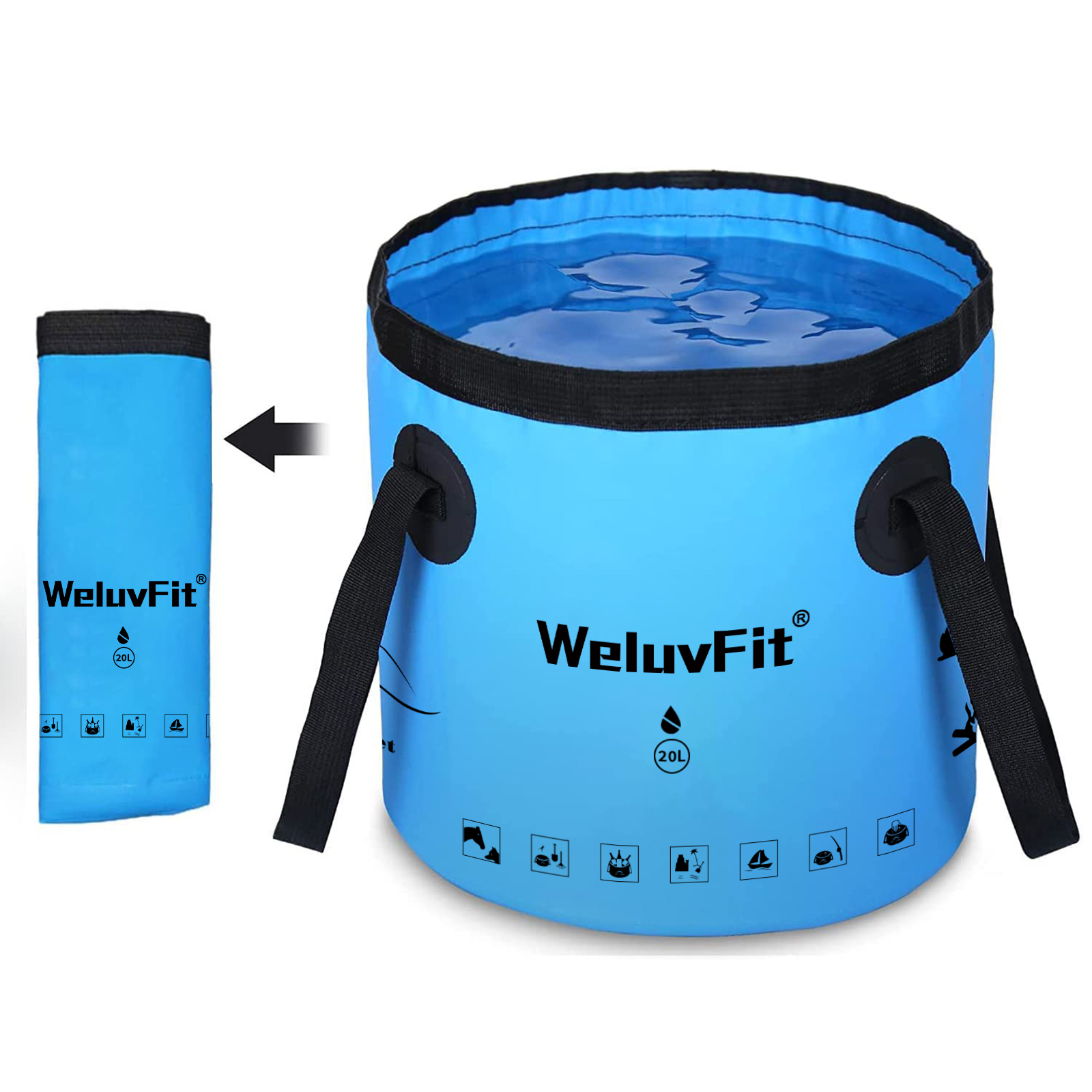 Foot Massage Spa Bath Bucket with Cover