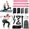 thumbnail image 1 of WeluvFit Pilates Bar Kit with Resistance Bands, Exercise Fitness Equipment for Women & Men, Home Gym Workouts 3-Section Stick Squat Yoga Pilates Flexbands Kit for Full Body Shaping, 1 of 6