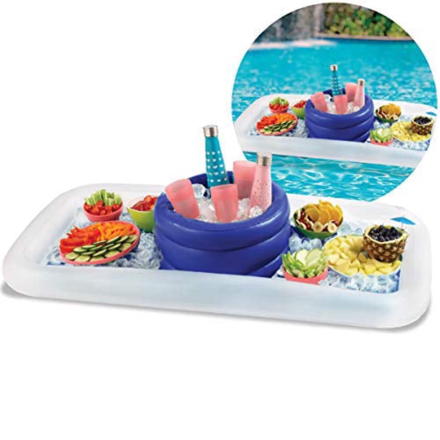 Wembley Inflatable Cooler Buffet Bar Set Raft Float - Walmart.com