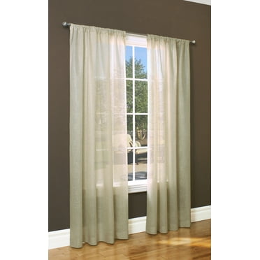 Wembley Insulated Energy-Saving Sheer Curtain 50" x 63" in Linen