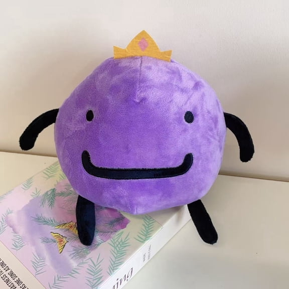Wemmbu Plush Toy, Purple Crown Wemmbu Stuffed Doll, Cute Game Character Plushie, Soft Fluffy Collectible Plush Gift for Fans