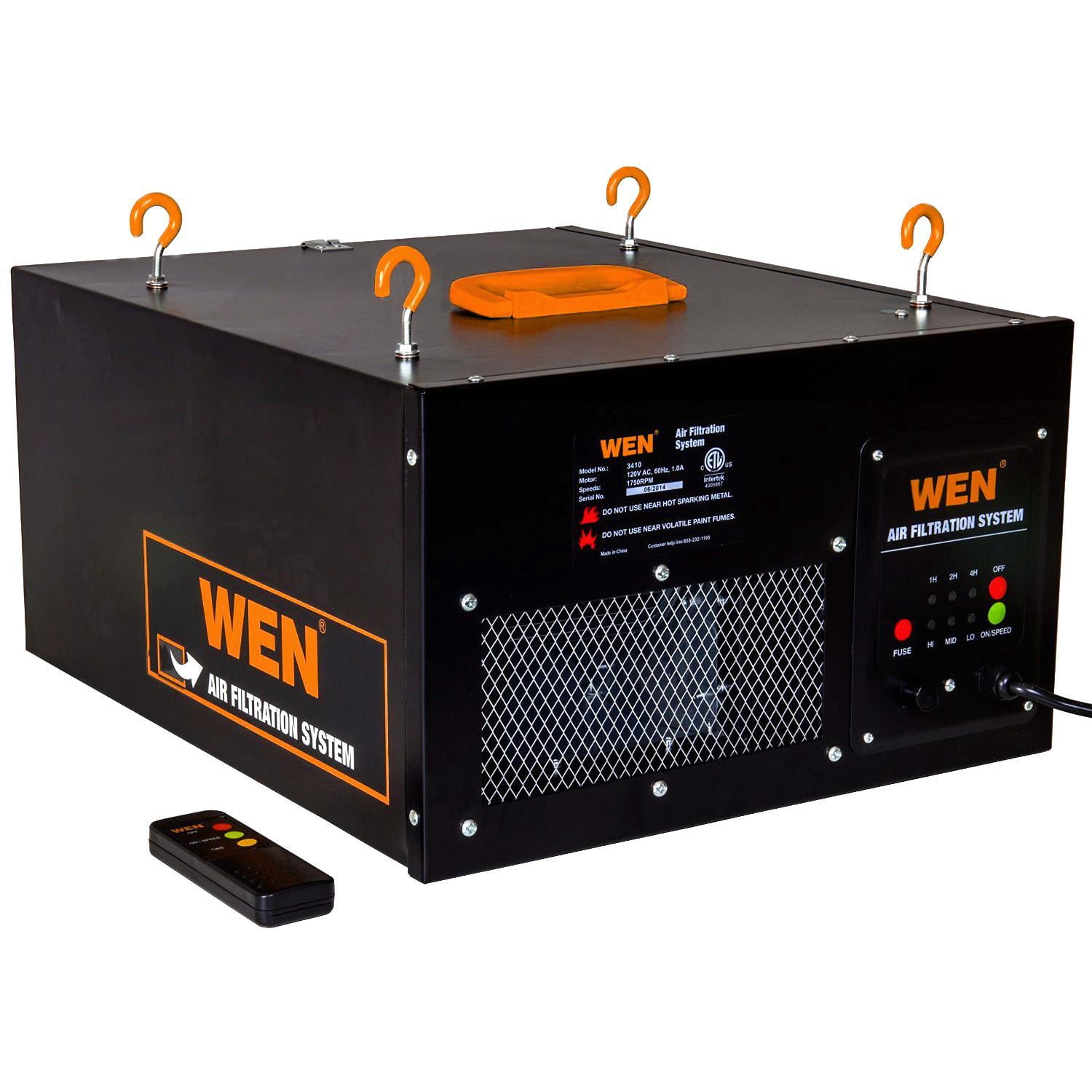 WEN PRODUCTS Wen 3410 3 Speed Remote Controlled Air Filtration System (300/350/400 CFM)