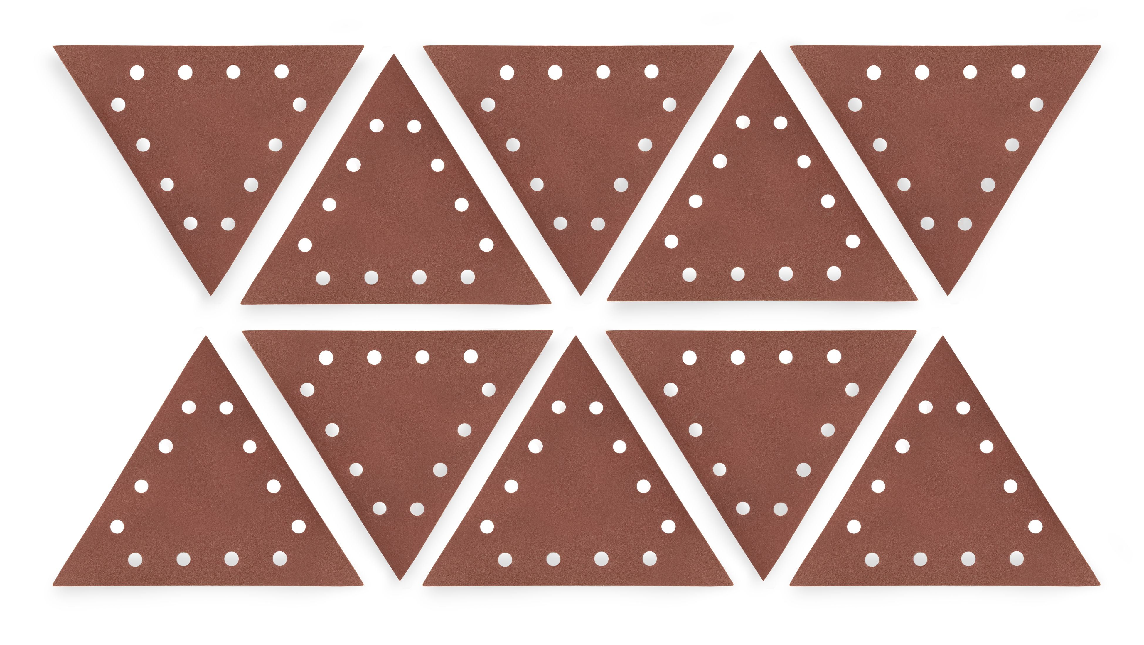 Wen Drywall Sander 150-grit Hook And Loop 11-1/4 Inch Triangle Sandpaper, 10-pack