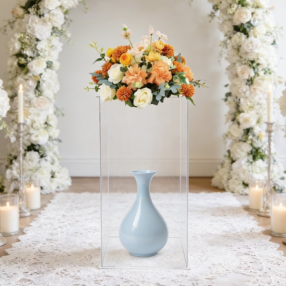 WenDissy 121224in Clear Acrylic Display Stand, 6.61lbs Load Freestanding DIY Rack for Wedding Party Home