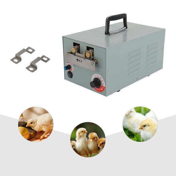 WenDissy 220-250W Electric Poultry Debeaking Machine, 6 Adjustable Temp Chicken Duck Beak Trimmer with Spare Blades for Farm Livestock Breeding