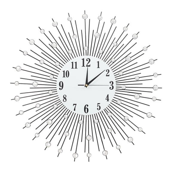 WenDissy 60cm Modern Art Decor Wall Clock, Silent Quartz Scanning Movement Metal Acrylic Decorative Analog Clock for Living Room Office Cafe