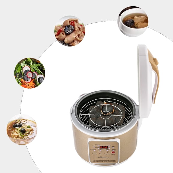 WenDissy 6L Large Capacity Electric Black Garlic Fermenter, Stainless Steel Multi-Function Fermentation Machine for Yogurt Natto Rice Wine