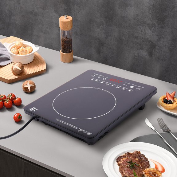 WenDissy 8 Power Levels Portable Induction Cooktop, 2200W Touch Control Countertop Electric Stove for Home RV Restaurant