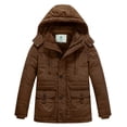 thumbnail image 1 of WenVen Big Boy's Winter Coat Puffer Jacket Snow Parka with Detachable Hood Coffee 18/20, 1 of 11
