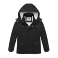 thumbnail image 1 of WenVen Boy's Winter Coat Windproof Puffer Jacket Thicken Hooded Warm Parka Black 14/16, 1 of 12