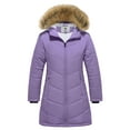 thumbnail image 1 of WenVen Girl's Puffer Jacket Padded Puffer Jacket Windproof Winter Coats Purple 8Y, 1 of 8