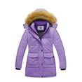 thumbnail image 1 of WenVen Girl's Winter Coat Puffer Jacket Warm Snow Parka with Waterproof Hood Purple 8, 1 of 12