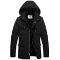 WenVen Men's Premium Weatherproof Winter Coat, Cotton Parka, Hooded