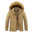 thumbnail image 1 of WenVen Men's Winter Warm Coat Puffer Jacket Thicken Waterproof Parka Khaki 2XL, 1 of 11
