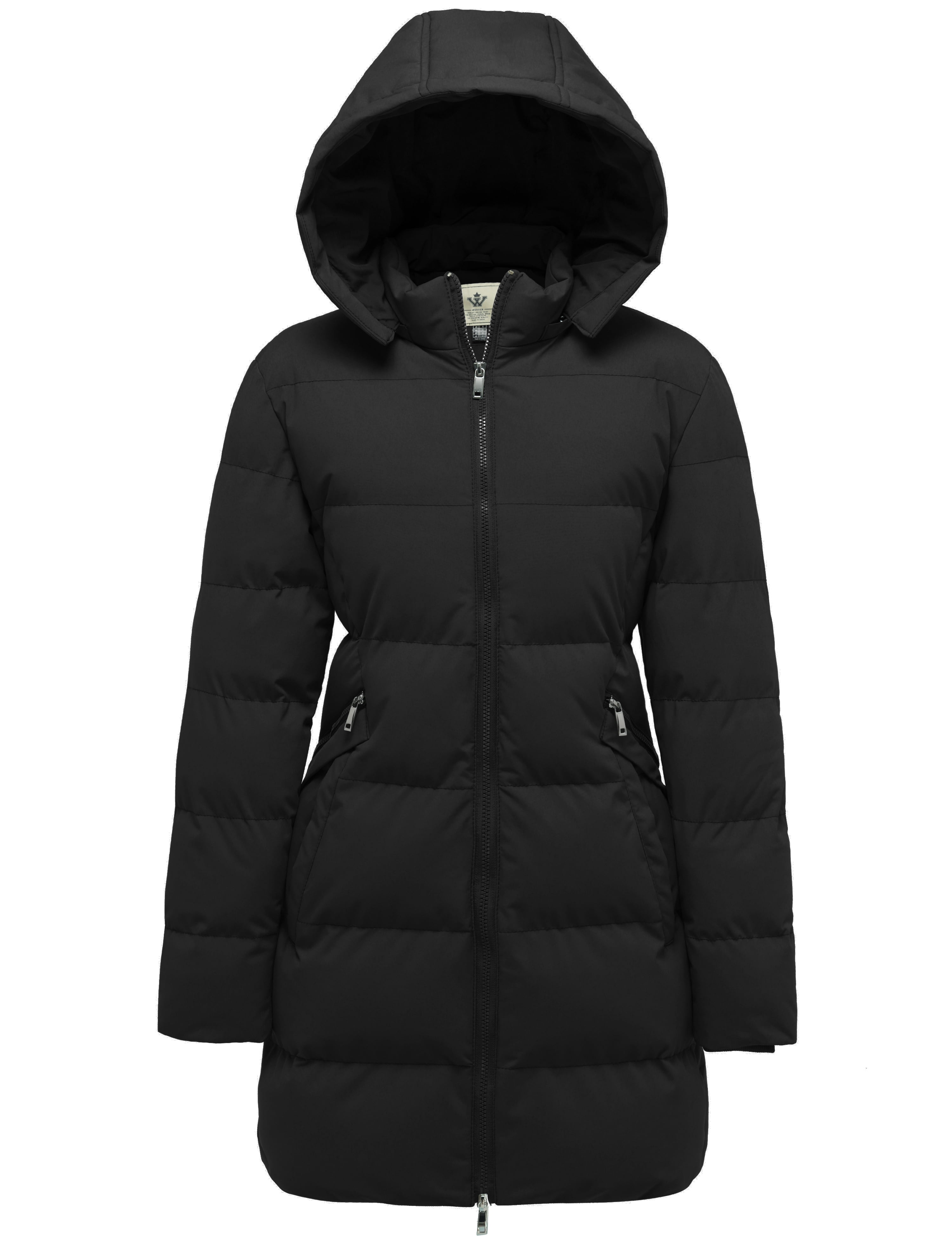 WenVen Women's Coat Winter Puffer Coat Warm Waterproof Coat Hooded