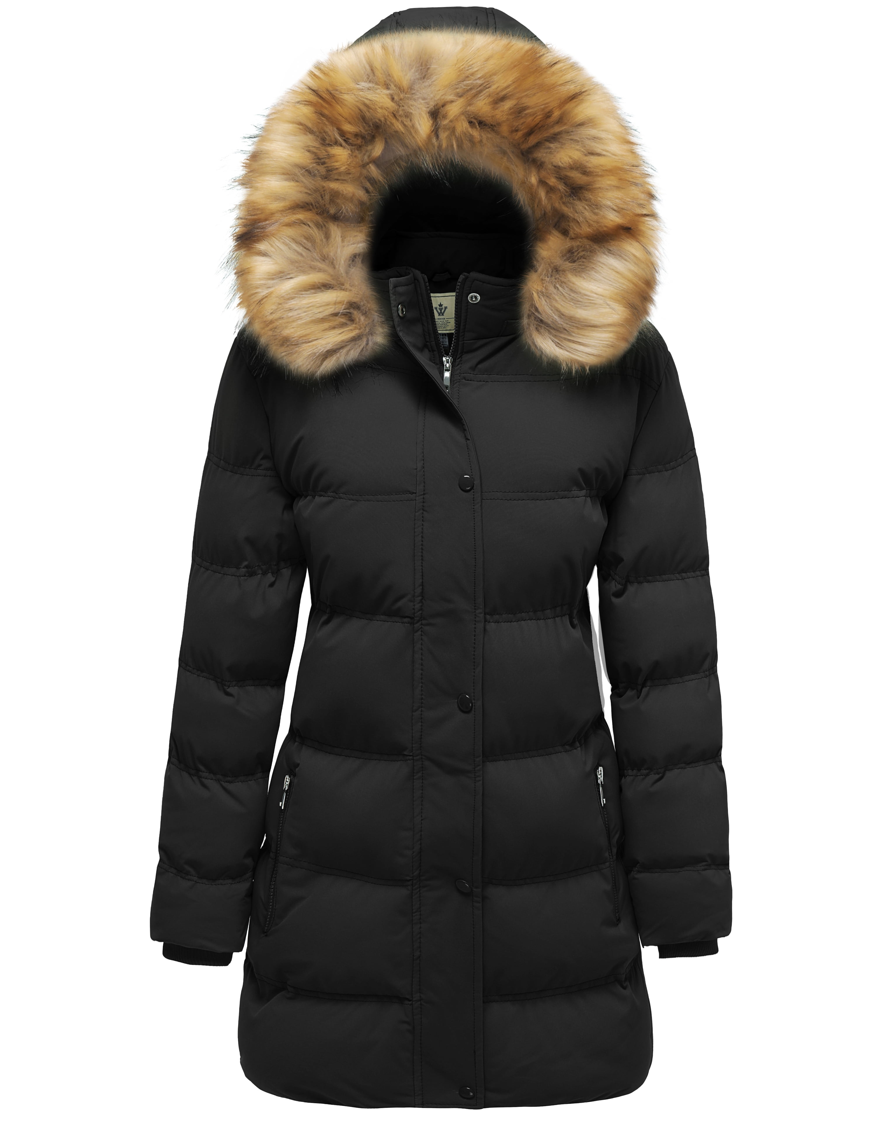 WenVen Women's Coat Winter Puffer Coat Warm Waterproof Coat Hooded