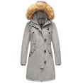 thumbnail image 1 of WenVen Women's Plus Size Coat Winter Puffer Jacket Hooded Windproof Jacket Gray 3XL, 1 of 6