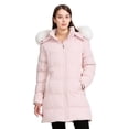 thumbnail image 1 of WenVen Women's Plus Size Winter Coat Waterproof Puffer Jacket Warm Outerwear with Hood Pink 4XL, 1 of 11
