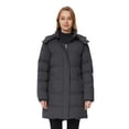 thumbnail image 1 of WenVen Women's Puffer Coat Waterproof Winter Jacket Insulated Warm Hooded Parka Charcoal XL, 1 of 11