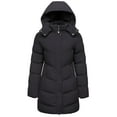 thumbnail image 1 of WenVen Women's Puffer Jacket Quilted Winter Coat Warm Hooded Winter Jacket Charcoal 2XL, 1 of 8
