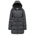 thumbnail image 1 of WenVen Women's Puffer Jacket Warm Winter Coat Hooded Insulated Jacket Charcoal S, 1 of 8