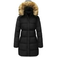 thumbnail image 1 of WenVen Women's Winter Coat Quilted Puffer Coat Warm Puffer Jacket with Hood Black XL, 1 of 8