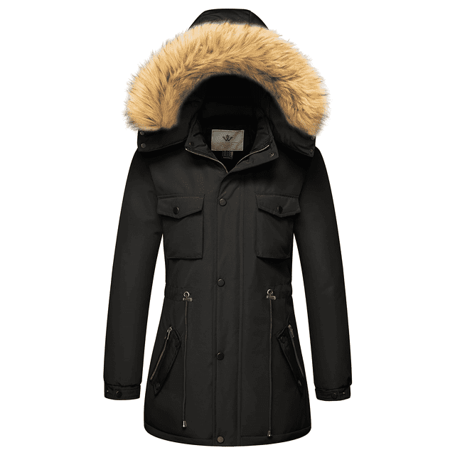 WenVen Women's Winter Coat Warm Puffer Jacket Hooded Waterproof Coat