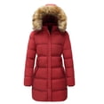 thumbnail image 1 of WenVen Women's Winter Coat Warm Puffer Jacket Waterproof Insulated Jacket with Hood Red M, 1 of 7
