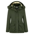 thumbnail image 1 of WenVen Women's Winter Coat Warm Puffer Jacket Windproof Winter Jacket Green L, 1 of 6