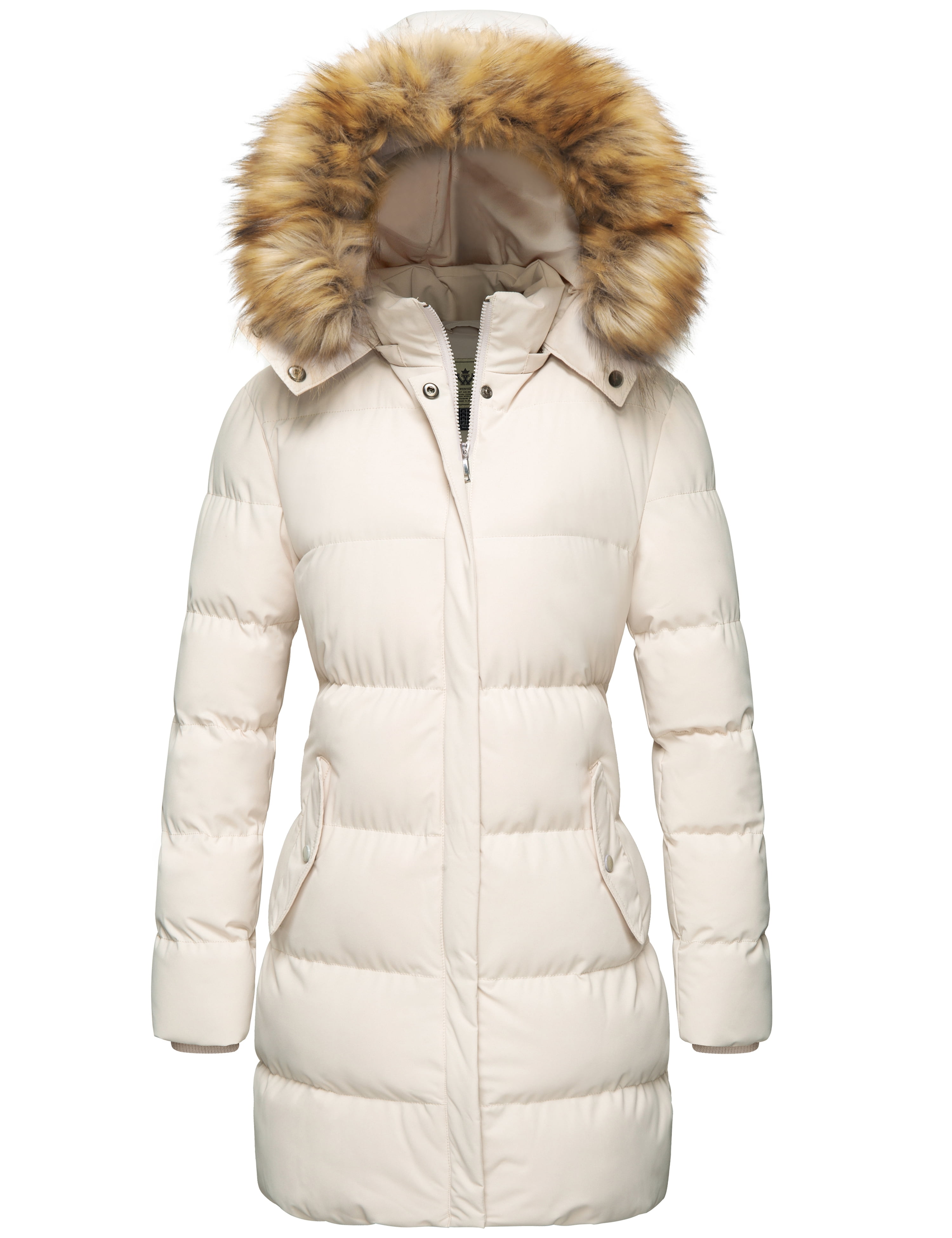 WenVen Women's Winter Cotton Puffer Coat Warm Waterproof Hooded Long ...