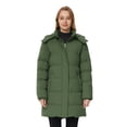 thumbnail image 1 of WenVen Women's Winter Jacket Insulated Coat Waterproof Parka with Detachable Hood Army Green M, 1 of 11