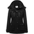 thumbnail image 1 of WenVen Women's Winter Jacket Windrproof Winter Coat Warm Puffer Jacket Black M, 1 of 8
