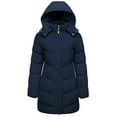 thumbnail image 1 of WenVen Women's Winter Jacket Windrproof Winter Coat Warm Puffer Jacket Blue XL, 1 of 8