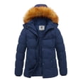 thumbnail image 1 of WenVen Women's Winter Coat Insulated Puffer Jacket Warm Snow Parka with Windproof Hood Navy 2XL, 1 of 13