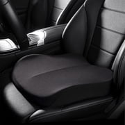 Wenbo Memory Foam Car Heightening Seat Cushion, Ergonomic Non-Slip Black Driver Seat Pad