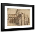 thumbnail image 1 of Wenceslaus Hollar 18x15 Black Modern Framed Museum Art Print Titled - Old St. Paul's Cathedral, London, Seen from the East (1656-58), 1 of 5