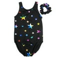 thumbnail image 1 of Wenchoice Black & Rainbow Stars Leotard - Infant, Toddler, Girls & Women Kids Xs(1-2Y), 1 of 1