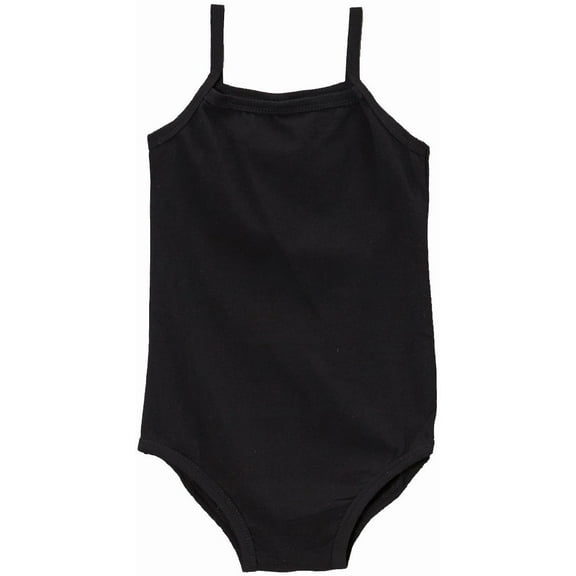 Wenchoice Black Spaghetti Strap Leotard Girl's S(1T-2T)