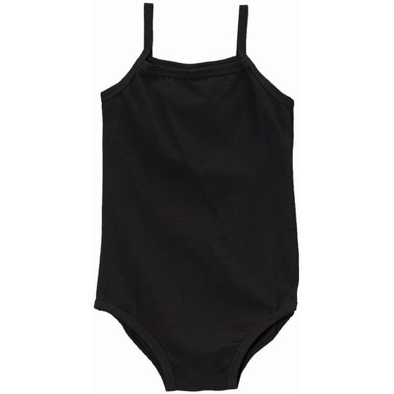 Wenchoice Black Spaghetti Strap Leotard Girl's S(1T-2T)