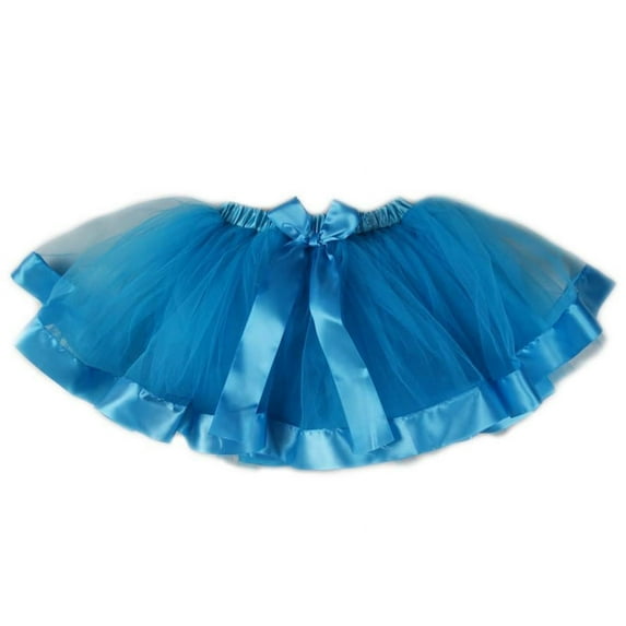 Wenchoice Blue Wide Ribbon Tutu Girls M(3Y-4Y)