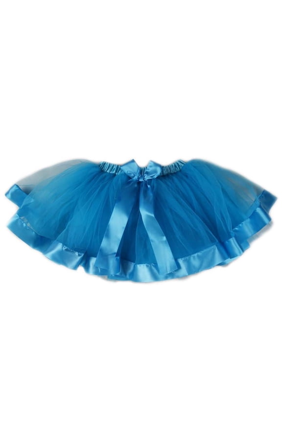 Blue Wide Ribbon Tutu Girls Xl(7Y-8Y)